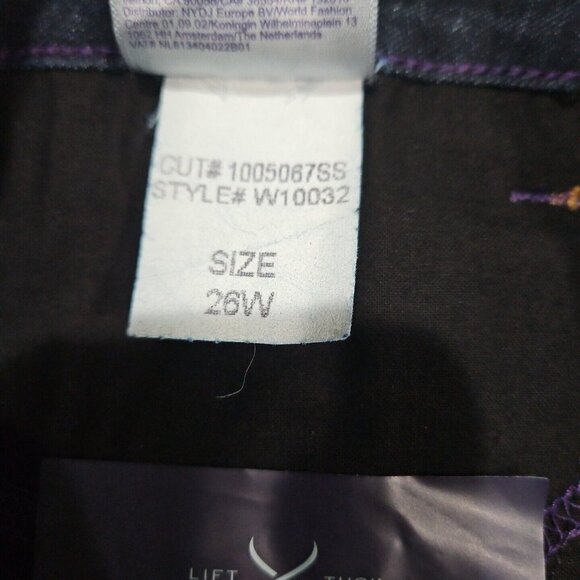 NYDJ Not Your Daughters Womens Barbara Boot Cut Jeans Size 26W‎ Dark Wash - Picture 8 of 12